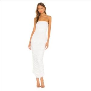 Revolve x Camila Coelho white midi dress